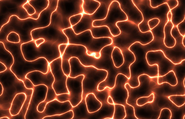 colored electricity web spark field