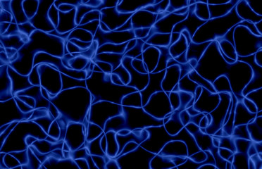 colored electricity web spark field