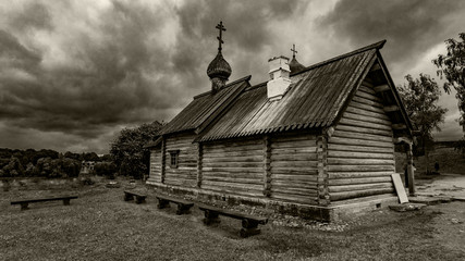 Obraz premium Staraya Ladoga. Church of the Holy Great Martyr Demetrius of Solunsky
