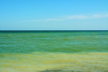 sea water in different shades