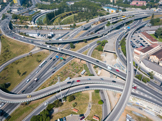 Fototapeta premium Barcelona flyover interchange
