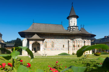 Fototapeta na wymiar Church of Sucevita Monastery, Romania