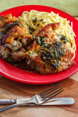 Italian Lemon Butter Chicken Thighs