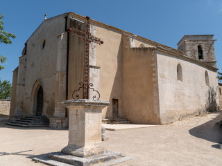 medieval church of Saint-Luc Ménerbes in Vaucluse Provence France