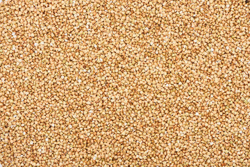 top view of uncooked organic whole buckwheat