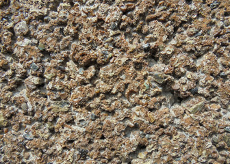 background of cinder block building material brown