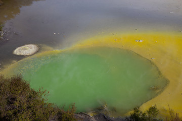 Champagne Pool an active geothermal area, New Zealand