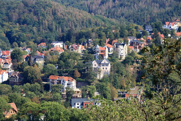 Fototapeta na wymiar View over Eisenach, Thuringia, Germany