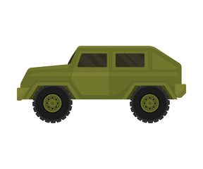 Armored vehicle. Vector illustration on a white background.