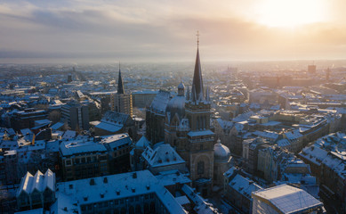 Aachen City in Winter