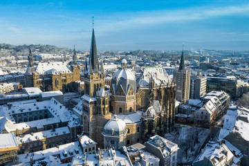 Aachen City in Winter