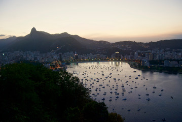 sunset in Rio