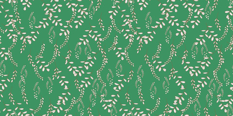 Seamless vector outlinee pattern. Textile ornament. Abstract nature background