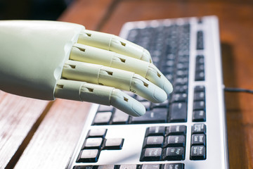 Robotic hand using a computer keyboard