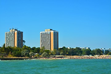 Fototapeta premium landscape on the Romanian coast from the black sea