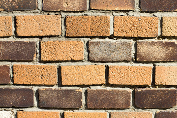 Hintergrund, freigestellt Backstein, Klinker braun