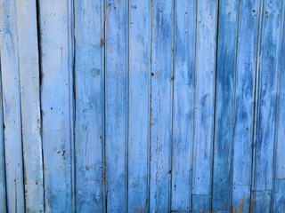 Blue Close-up old wooden fence background detail streak fiber finishing for chic art ornate blank copy space