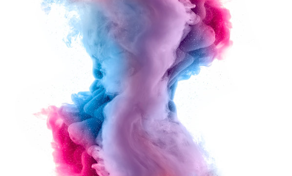 Acrylic Ink in Water. Color Explosion