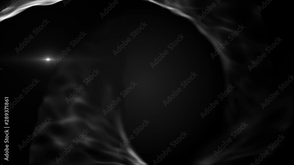 Poster the abstract white particles create interwoven texture. veil dissolves and fuses. 4k.