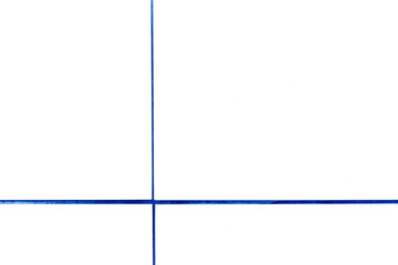 Gray and blue offset crossing lines on white background. Empty grahic element with space for text.
