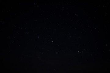 long exposure astrophotography of Ursa Major constellation on dark night star sky 