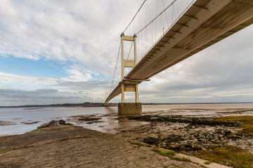 North side of The Severn Crossing from Beachley, landscape