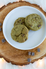 Kale Chocolate Chunk Cookies