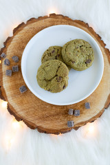 Kale Chocolate Chunk Cookies