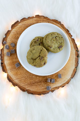 Kale Chocolate Chunk Cookies