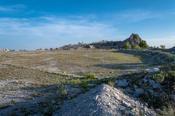 Abandoned rocky plane
