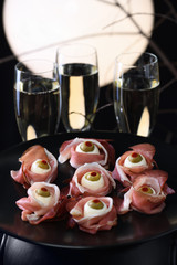 snack eyeballs on Halloween