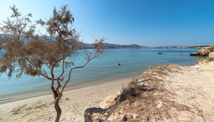 Fototapeta na wymiar Marcello beach - Cyclades islands - Paroikia (Parikia) Paros - Greece