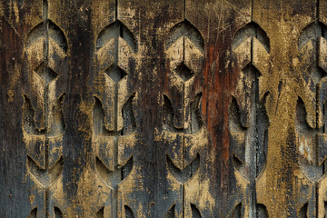 Dark vintage wooden background.