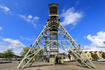 Förderturm am Schacht Franz in Alsdorf, ehemalige Grube Anna, Annapark