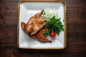 Grilled chicken . restaurant menu