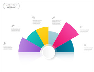  Infographic Diagram design with step process flowchart for Business and presentation timeline template