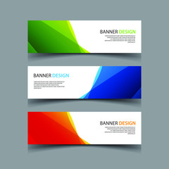 Naklejka premium Vector Abstract design banner web template