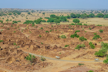 Naklejka premium Desert in India, near Jaisalmer