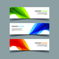 Fototapeta premium Vector Abstract design banner web template