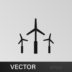 windmill icon. Signs and symbols can be used for web, logo, mobile app, UI, UX