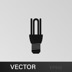 energy saving fluorescent light bulb icon. Signs and symbols can be used for web, logo, mobile app, UI, UX