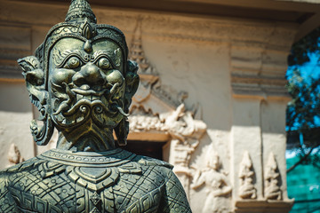 Buddist temple in Vientiane, Laos, Asia