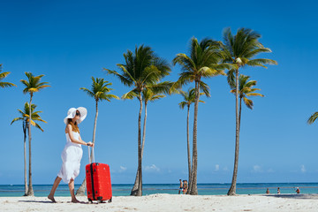 young woman on the beach