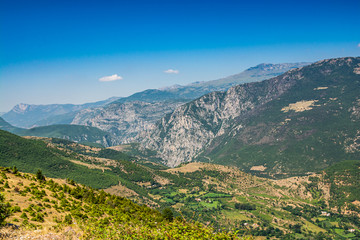 Fototapeta premium Landscape view on National Park Lure in Albania