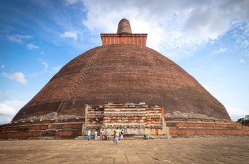 Jetavana Dagoba is one of the central landmarks in the sacred world heritage city of Anuradhapura,