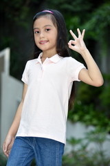 An Okay Young Filipina Tween