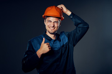 man in a helmet