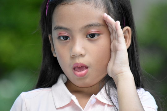 An Anxious Petite Diverse Girl