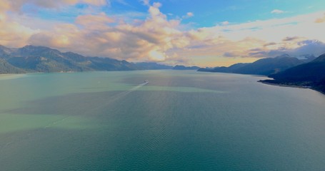 Cruise ships on Ressurection Bay, Alaska 