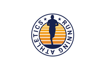 Run logo template, perfect for marathon and race event - Vector